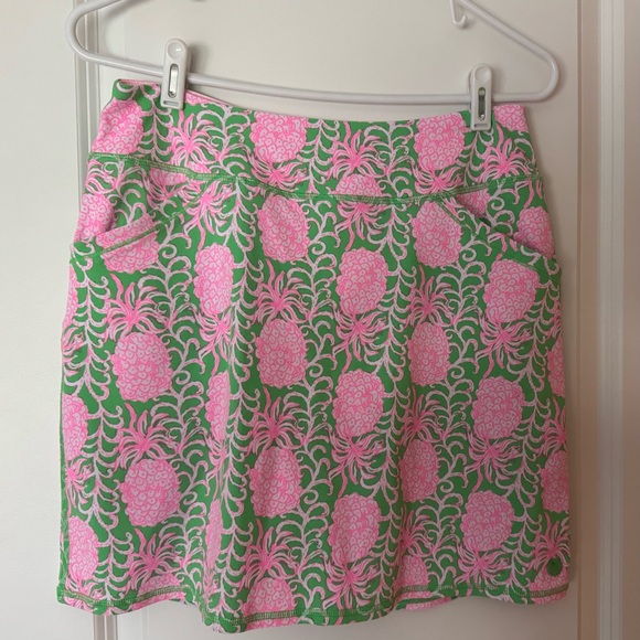 Lilly Pulitzer Luxletic Pineapple Print Activewear Skort, Women’s Medium - Picture 1 of 6